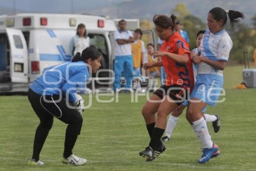 FUTBOL FEMENIL . PUEBLA FC VS ANGELES