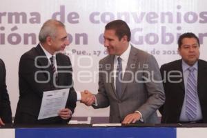 FIRMAN CONVENIO INDAABIN Y PUEBLA .