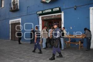 POLICIA MUNICIPAL Y PROTECCION CIVIL REALIZAN OPERATIVO EN LOS SAPOS