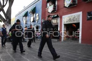 POLICIA MUNICIPAL Y PROTECCION CIVIL REALIZAN OPERATIVO EN LOS SAPOS