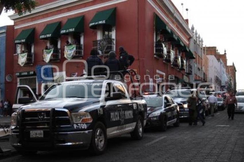 POLICIA MUNICIPAL Y PROTECCION CIVIL REALIZAN OPERATIVO EN LOS SAPOS