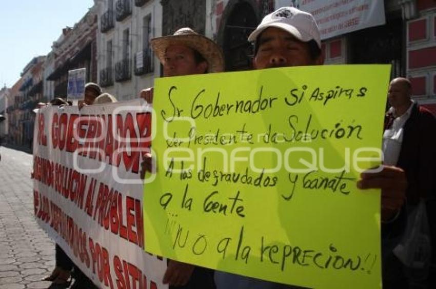 MANIFESTACIÓN DEFRAUDADOS