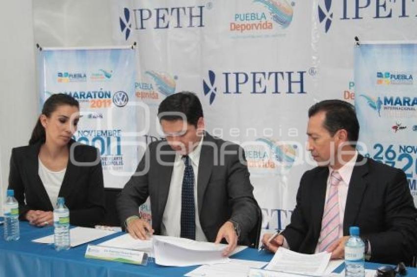 FIRMA DE CONVENIO ENTRE IPETH Y EL INSTITUTO POBLANO DEL DEPORTE