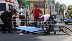 MUERE CICLISTA ATROPELLADO POR TRANSPORTE PUBLICO