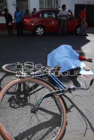 MUERE CICLISTA ATROPELLADO POR TRANSPORTE PUBLICO