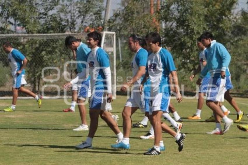 ENTRENAMIENTO DEL PUEBLA DE LA FRANJA EN EL DEPORTIVO LA NORIA.