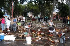 DESALOJO DE COMERCIANTES EN ANALCO