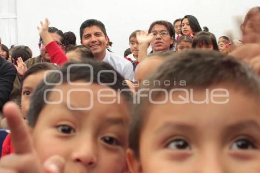 EDUARDO RIVERA INAUGURA REMODELACIÓN DE PREESCOLAR 3 CERRITOS.