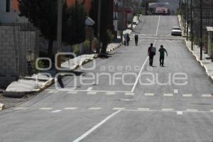 EDUARDO RIVERA INAUGURA CALLE PINOS, EN LA COLONIA SAN RAMÓN.