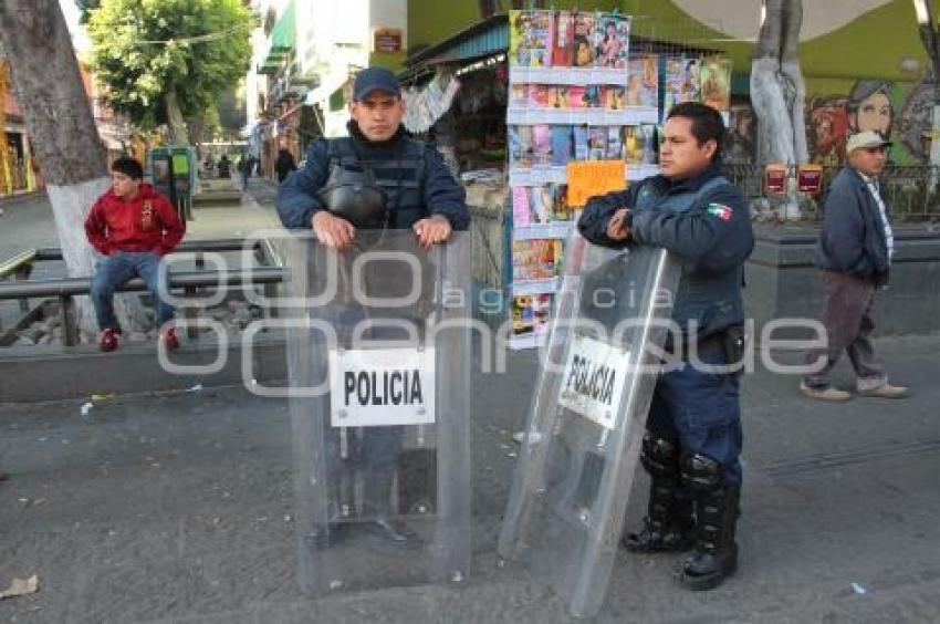 OPERATIVO DE REORDENAMIENTO DE AMBULANTES EN EL CENTRO HISTORICO.