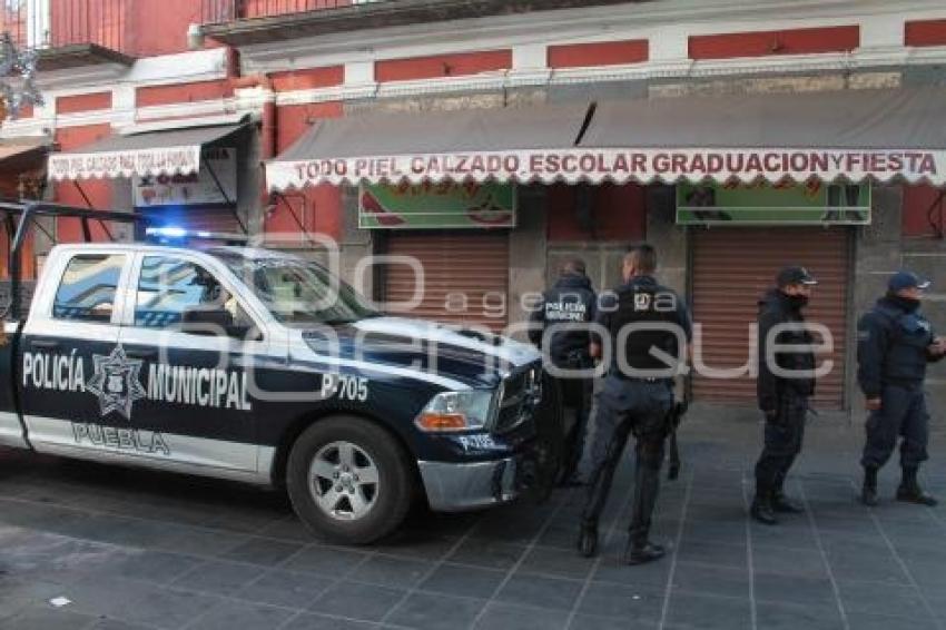 OPERATIVO DE REORDENAMIENTO DE AMBULANTES EN EL CENTRO HISTORICO.