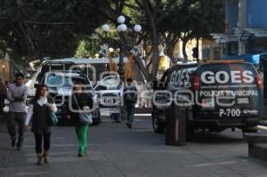 OPERATIVO DE REORDENAMIENTO DE AMBULANTES EN EL CENTRO HISTORICO.