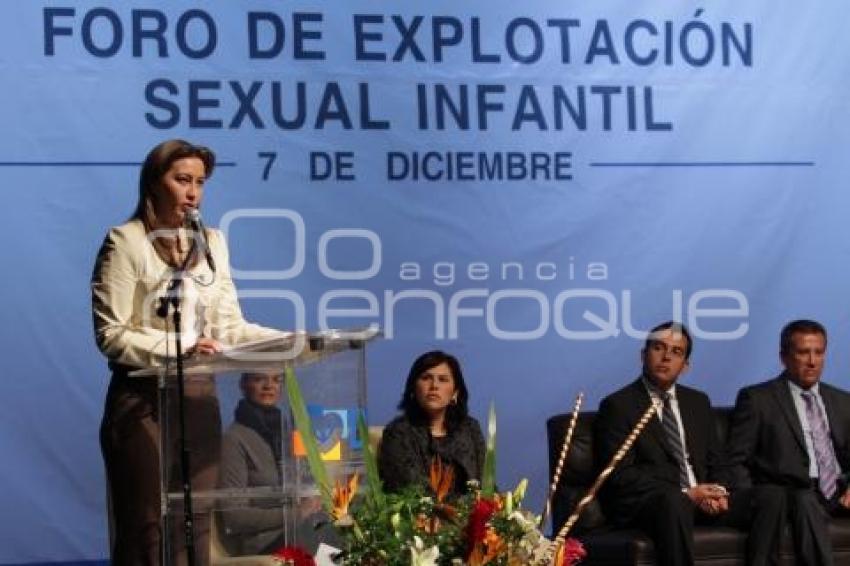 FORO DE EXPLOTACIÓN SEXUAL INFANTIL