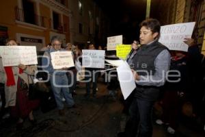 MANIFESTACIÓN CONTRA LEY DE ISSSTEP