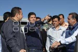 EDUARDO RIVERA SUPERVISA COLECTORES SANITARIOS EN SAN MIGUEL CANOA.