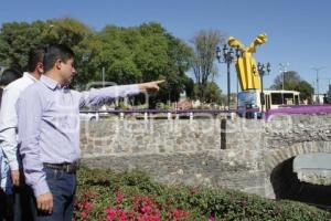 EDUARDO RIVERA SUPERVISA LA IMAGEN URBANA DEL BARRIO DE ANALCO.