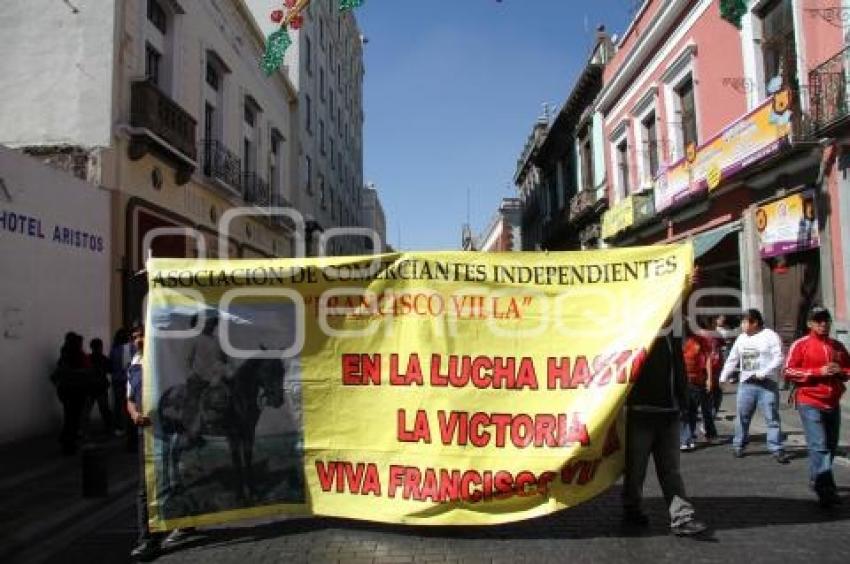 MANIFESTACIÓN COMERCIANTES SAN MARTÍN