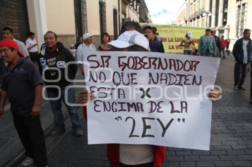 MANIFESTACIÓN COMERCIANTES SAN MARTÍN