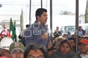 EDUARDO RIVERA, ENTREGA APOYOS A CAMPESINOS AFECTADOS POR HELADAS ATIPICAS.