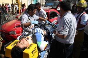 TRES LESIONADOS FUE EL SALDO DE UN CHOQUE