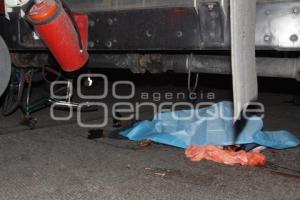 HOMBRE ATROPELLADO POR PIPA DE GASOLINA