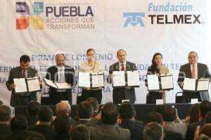 FIRMA DE CONVENIO GOBIERNO DEL ESTADO Y FUNDACION TELMEX