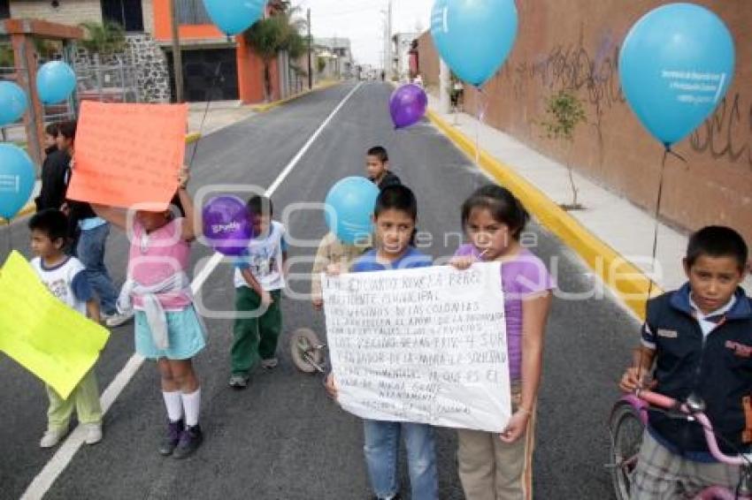 INAUGURACIÓN CALLES. EDUARDO RIVERA