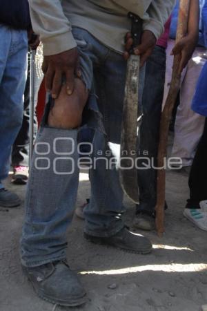 ENFRENTAMIENTO ENTRE POLICÍA ANTORCHA CAMPESINA