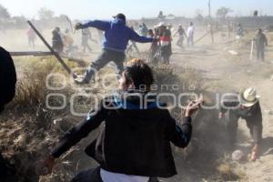 ENFRENTAMIENTO POLICIAS -ANTORCHA CAMPESINA