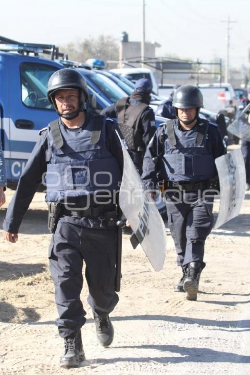 ENFRENTAMIENTO POLICIAS -ANTORCHA CAMPESINA