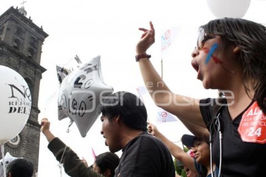 MANIFESTACIÓN PUEBLA LAICA