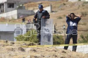 DESALOJO MIEMBROS ANTORCHA CAMPESINA  PREDIO LA RESURRECCIÓN