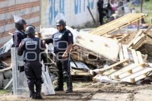 DESALOJO MIEMBROS ANTORCHA CAMPESINA  PREDIO LA RESURRECCIÓN