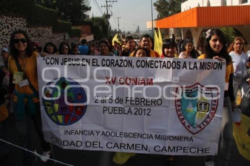 DESFILE DE LA CONAIM POR LAS CALLES DE PUEBLA