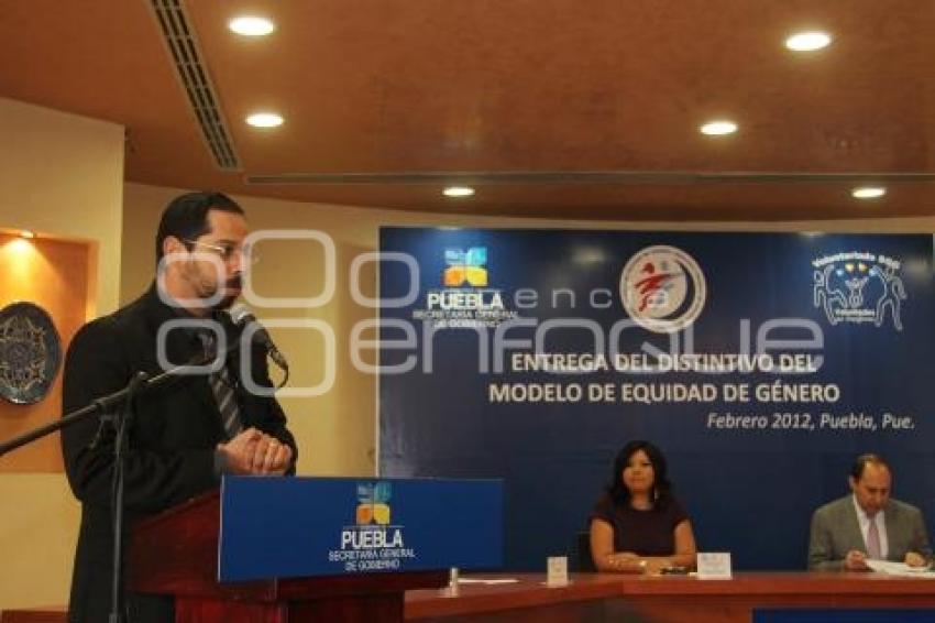 RECIBE PUEBLA RECONOCIMIENTO DE EQUIDAD DE GÉNERO