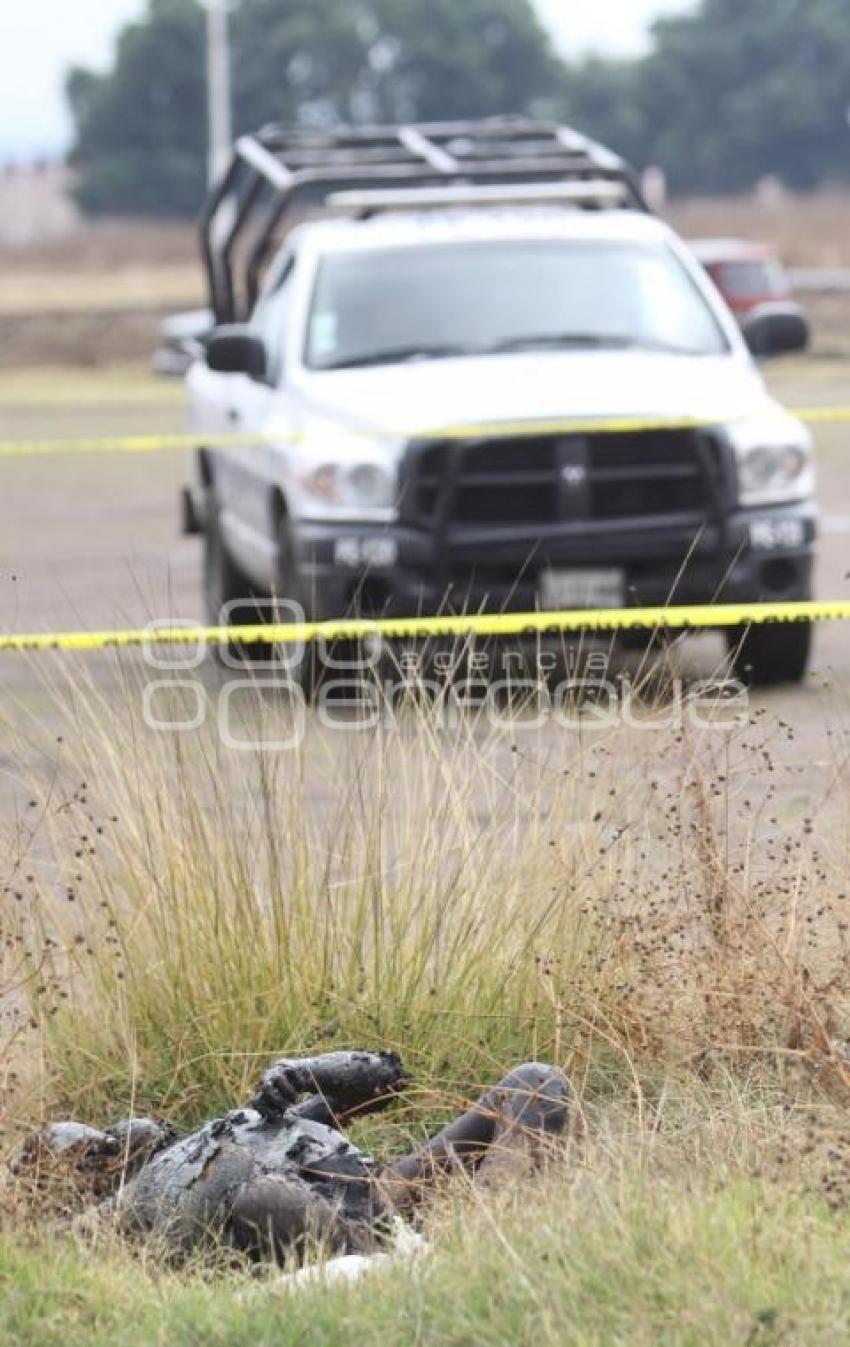 ENCUENTRAN HOMBRE CALCINADO