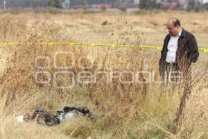 ENCUENTRAN HOMBRE CALCINADO