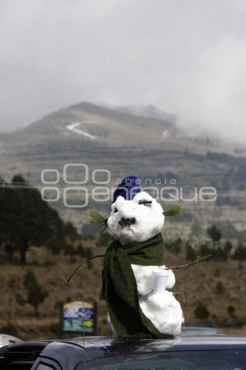 NIEVE EN EL POPOCATÉPETL