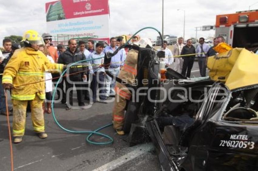 MUERE PRENSADO CONDUCTOR DE TAXI