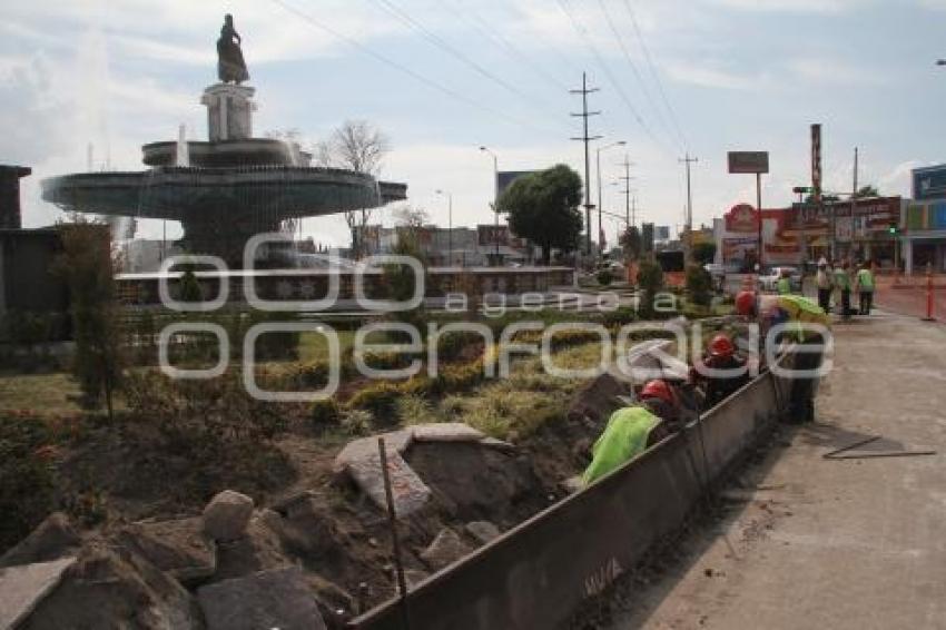 OBRAS DEL METROBÚS EN LA CHINA POBLANA