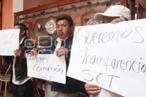 CHOFERES DENUNCIAN A LA SCT