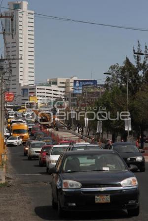 TRÁFICO VEHICULAR POR OBRAS METROBÚS