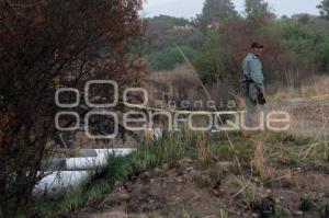 INCENDIO POR TOMA CLANDESTINA A DUCTO DE PEMEX