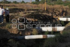 INCENDIO POR TOMA CLANDESTINA A DUCTO DE PEMEX