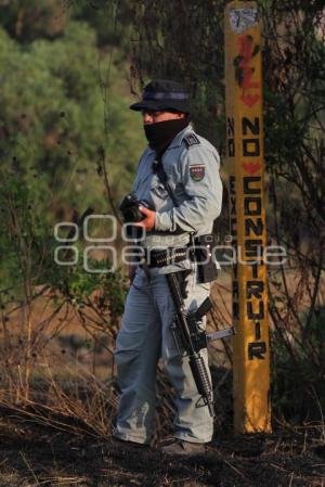 INCENDIO POR TOMA CLANDESTINA A DUCTO DE PEMEX