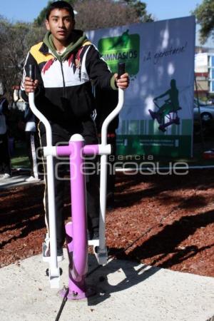 EDUARDO RIVERA INAUGURÓ GIMNASIO