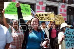 MANIFESTACIÓN ACATZINGO. CONGRESO