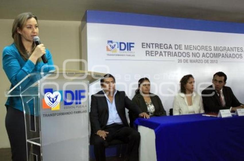 ENTREGA DE MENORES MIGRANTES