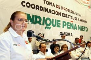 PROTESTA COORDINACIÓN ESTATAL DE LA CAMPAÑA DE EPN EN PUEBLA