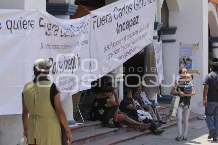 MANIFESTACIÓN . PRESIDENCIA IZÚCAR